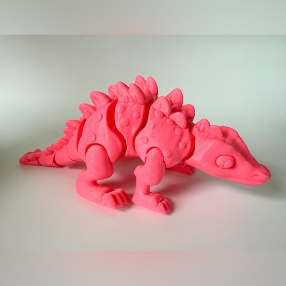 3D Printed Articulated Pink Dinosaur Toy – Flexible & Fun - Picture 8 of 14